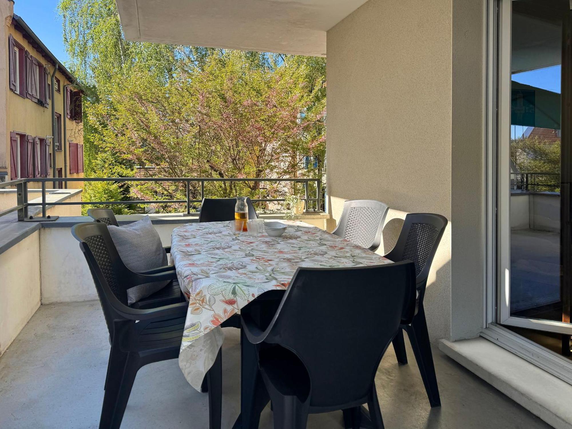 Apartmán Joli 3P Avec Terrasse Et Garage Proche Centre Štrasburk Exteriér fotografie