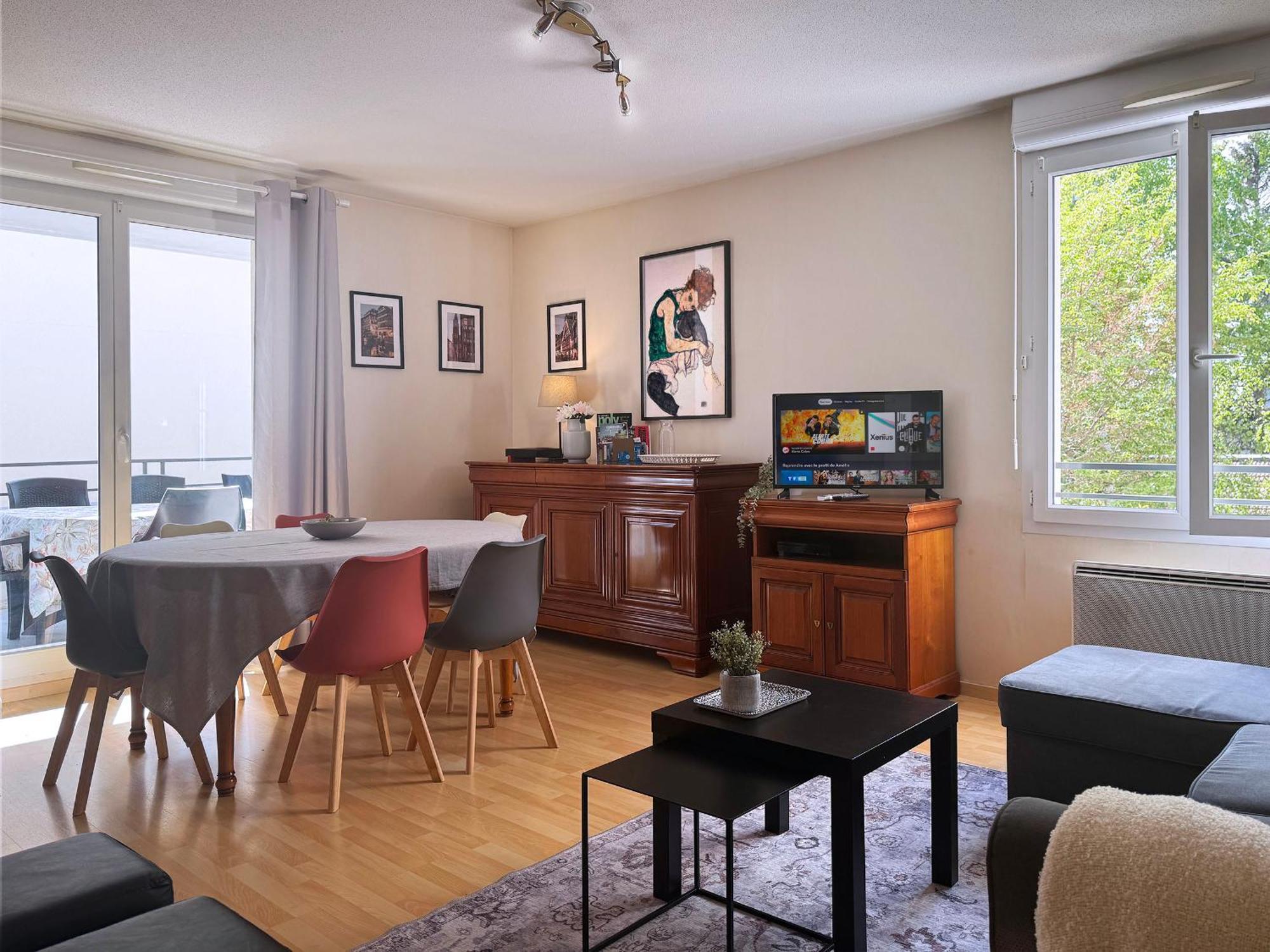Apartmán Joli 3P Avec Terrasse Et Garage Proche Centre Štrasburk Exteriér fotografie